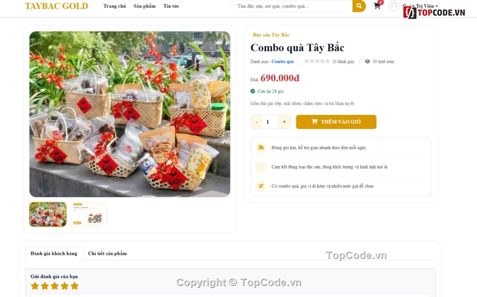 Web đặc sản,bán đồ ăn,code bán hàng